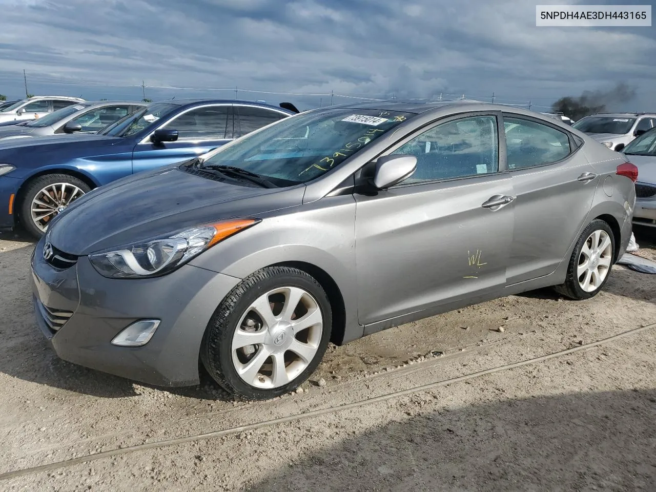 2013 Hyundai Elantra Gls VIN: 5NPDH4AE3DH443165 Lot: 73915014