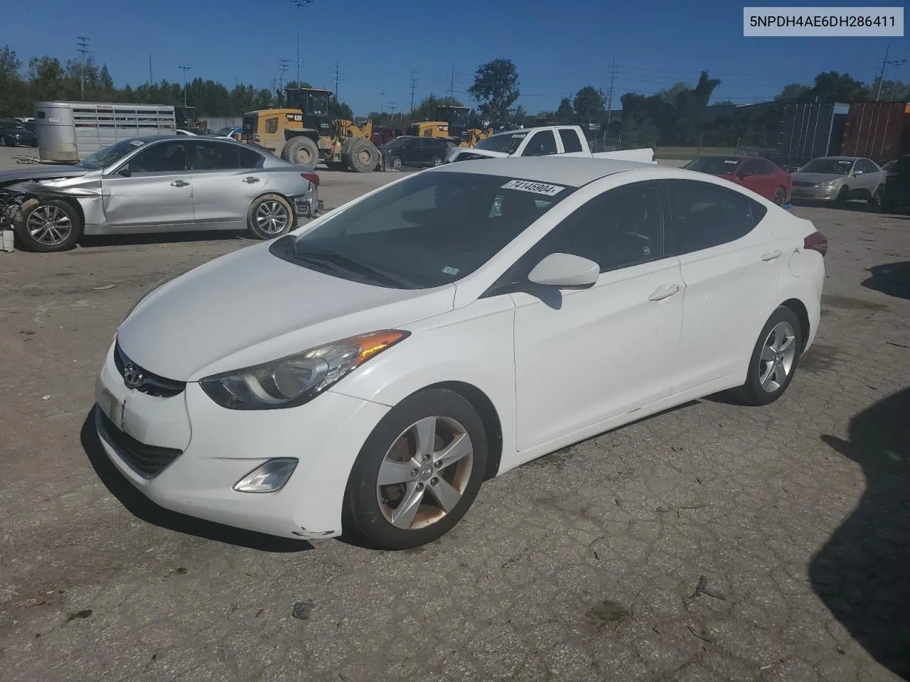 2013 Hyundai Elantra Gls VIN: 5NPDH4AE6DH286411 Lot: 74145904