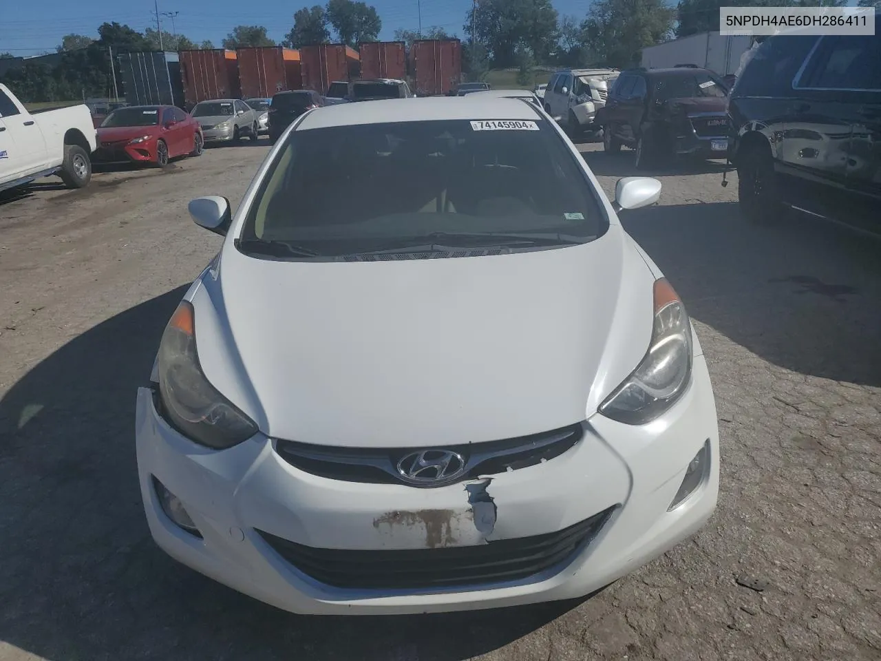 2013 Hyundai Elantra Gls VIN: 5NPDH4AE6DH286411 Lot: 74145904