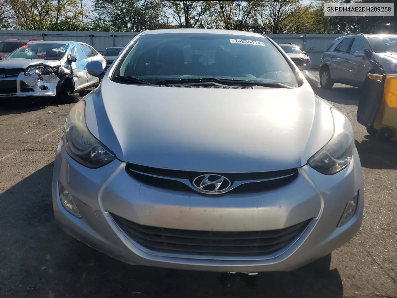 2013 Hyundai Elantra Gls VIN: 5NPDH4AE2DH209258 Lot: 74206444