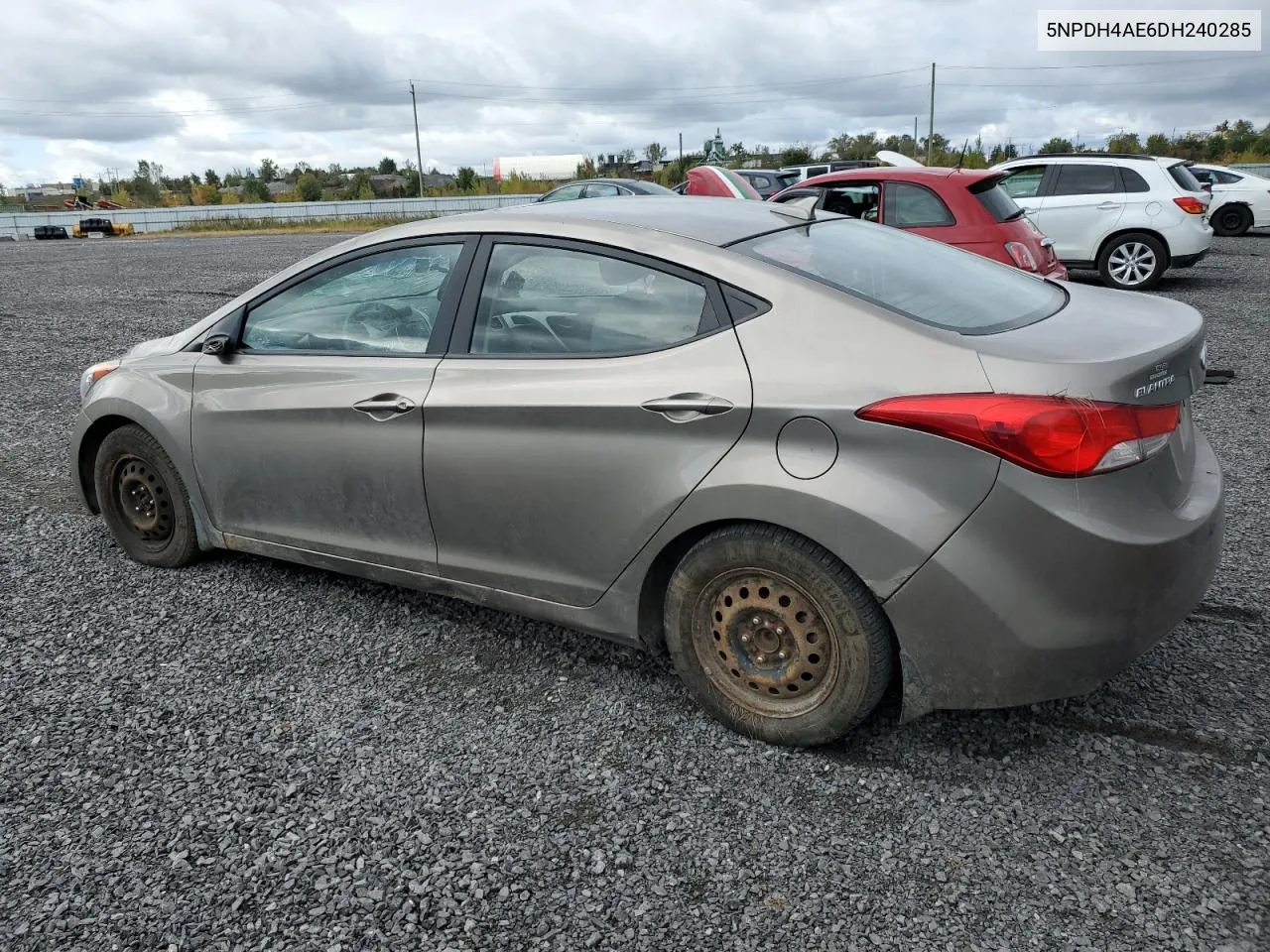 2013 Hyundai Elantra Gls VIN: 5NPDH4AE6DH240285 Lot: 74230344