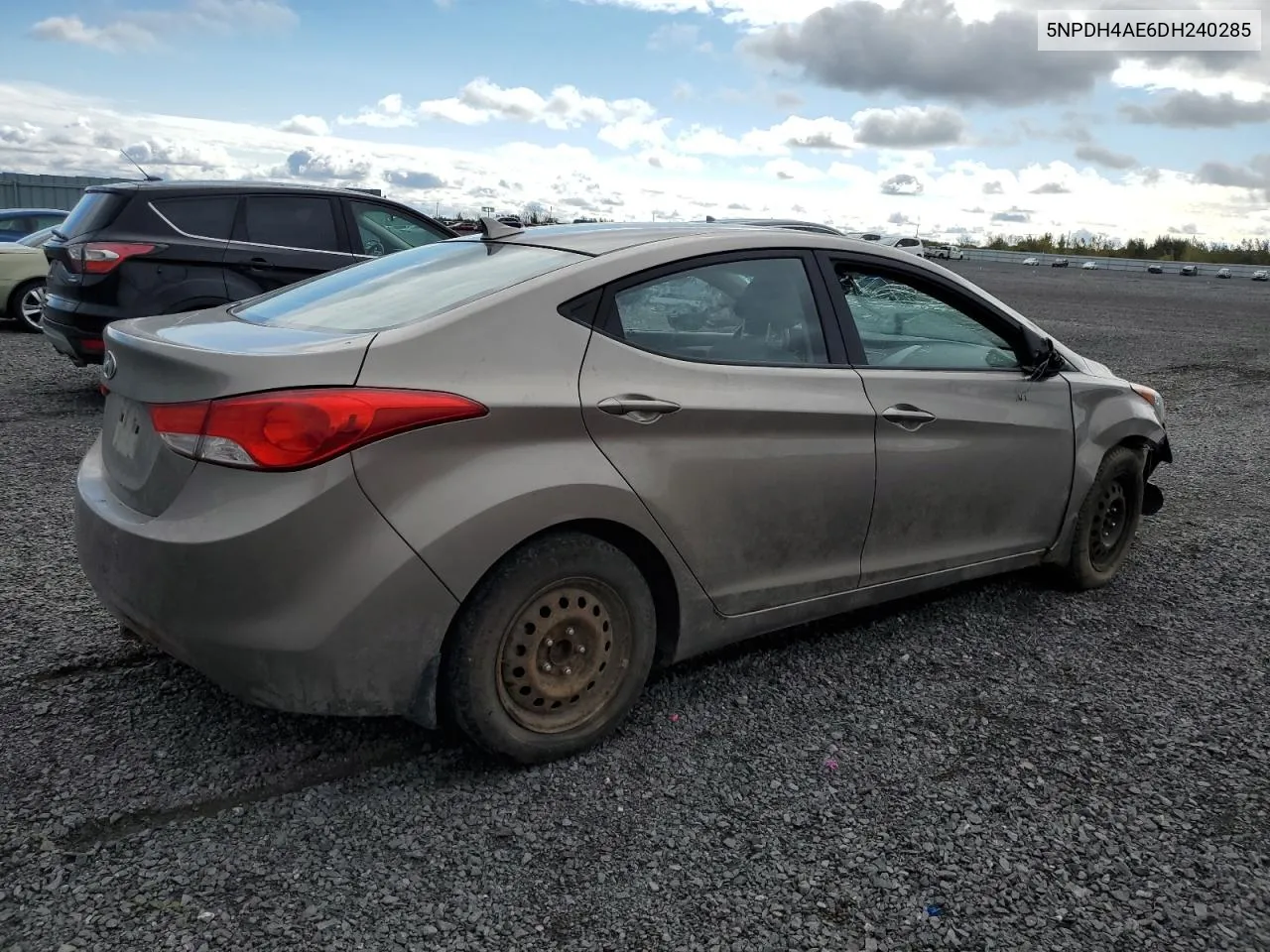 2013 Hyundai Elantra Gls VIN: 5NPDH4AE6DH240285 Lot: 74230344