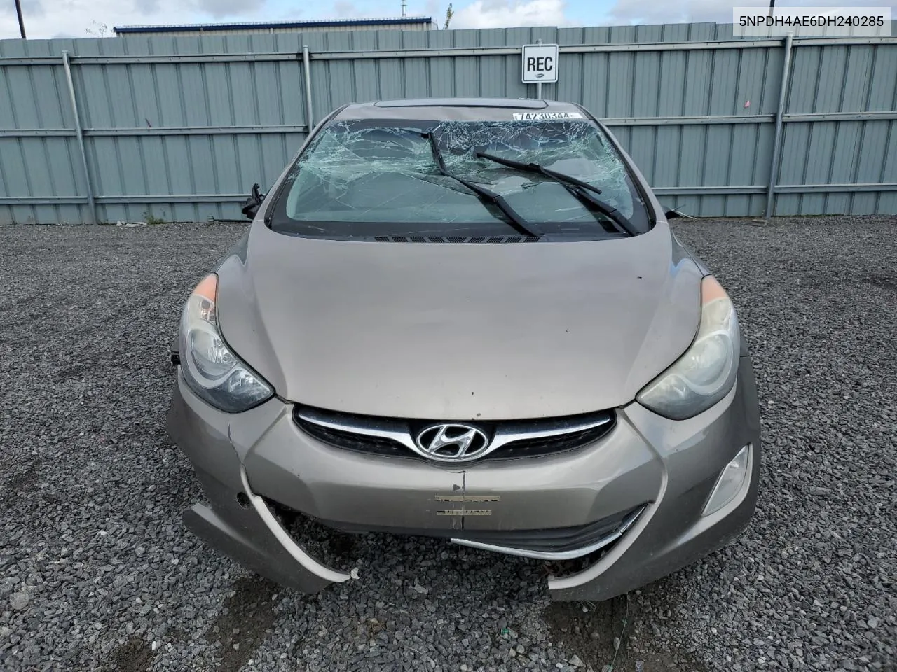 2013 Hyundai Elantra Gls VIN: 5NPDH4AE6DH240285 Lot: 74230344