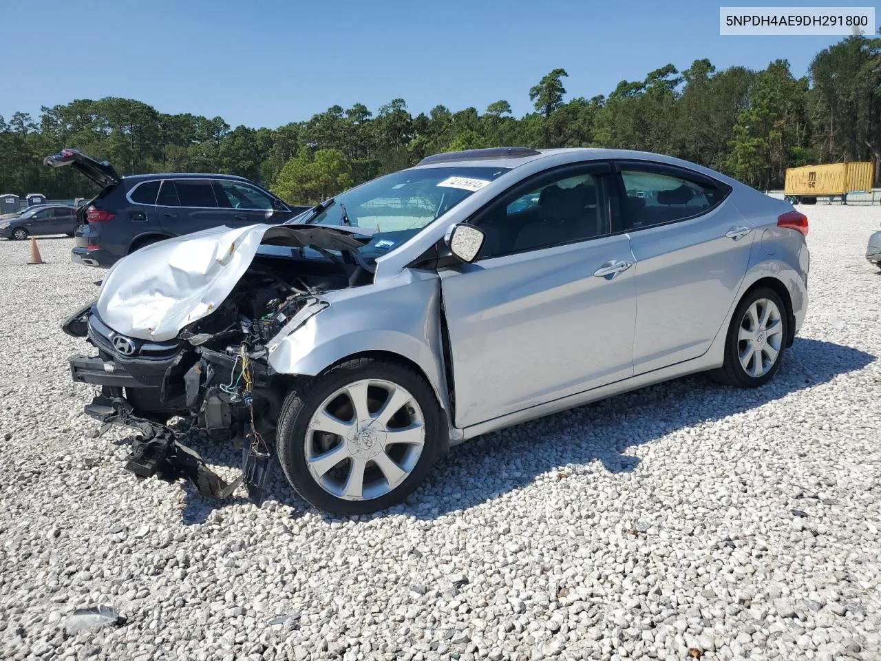 2013 Hyundai Elantra Gls VIN: 5NPDH4AE9DH291800 Lot: 74375824