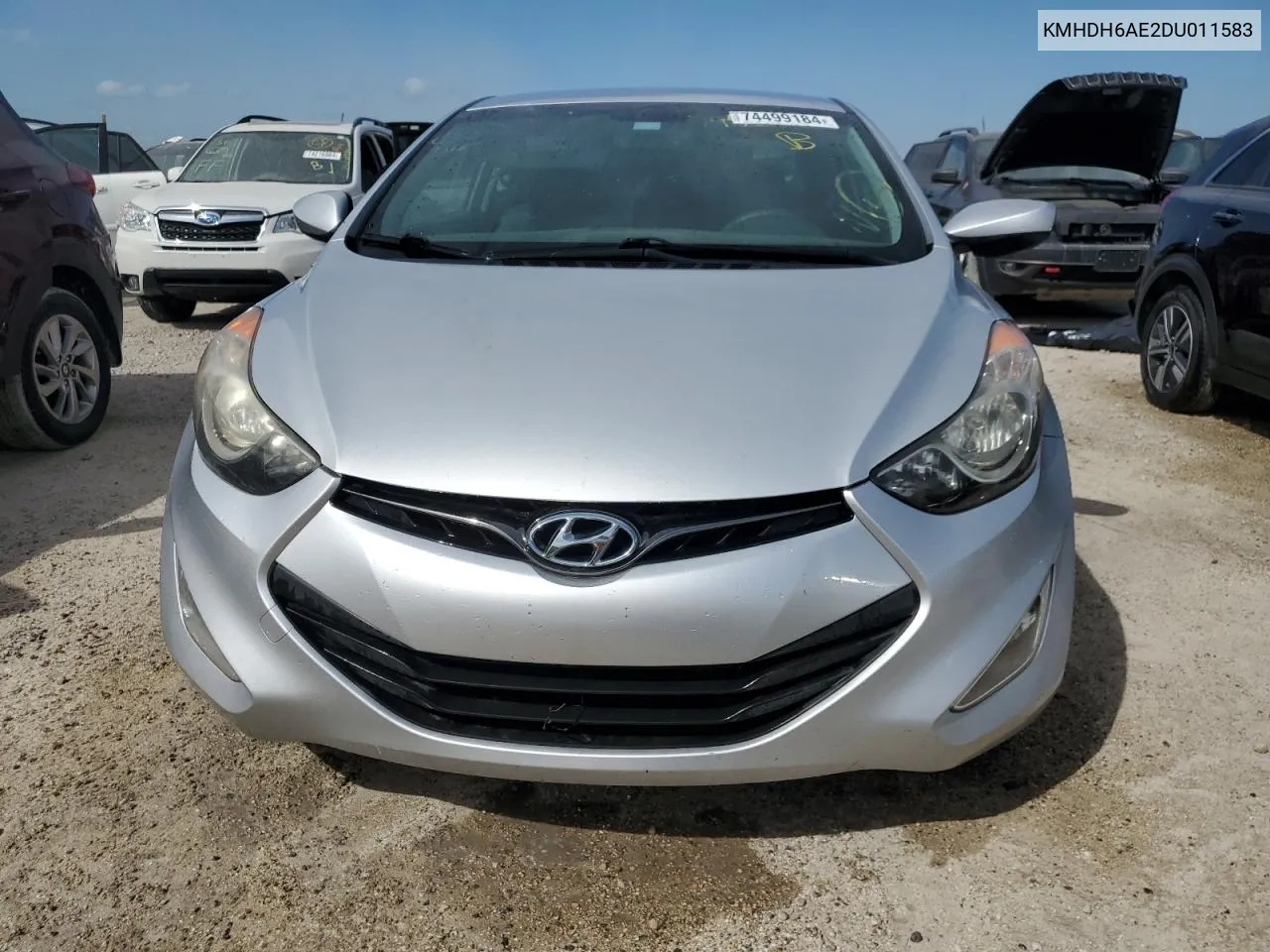 2013 Hyundai Elantra Coupe Gs VIN: KMHDH6AE2DU011583 Lot: 74499184