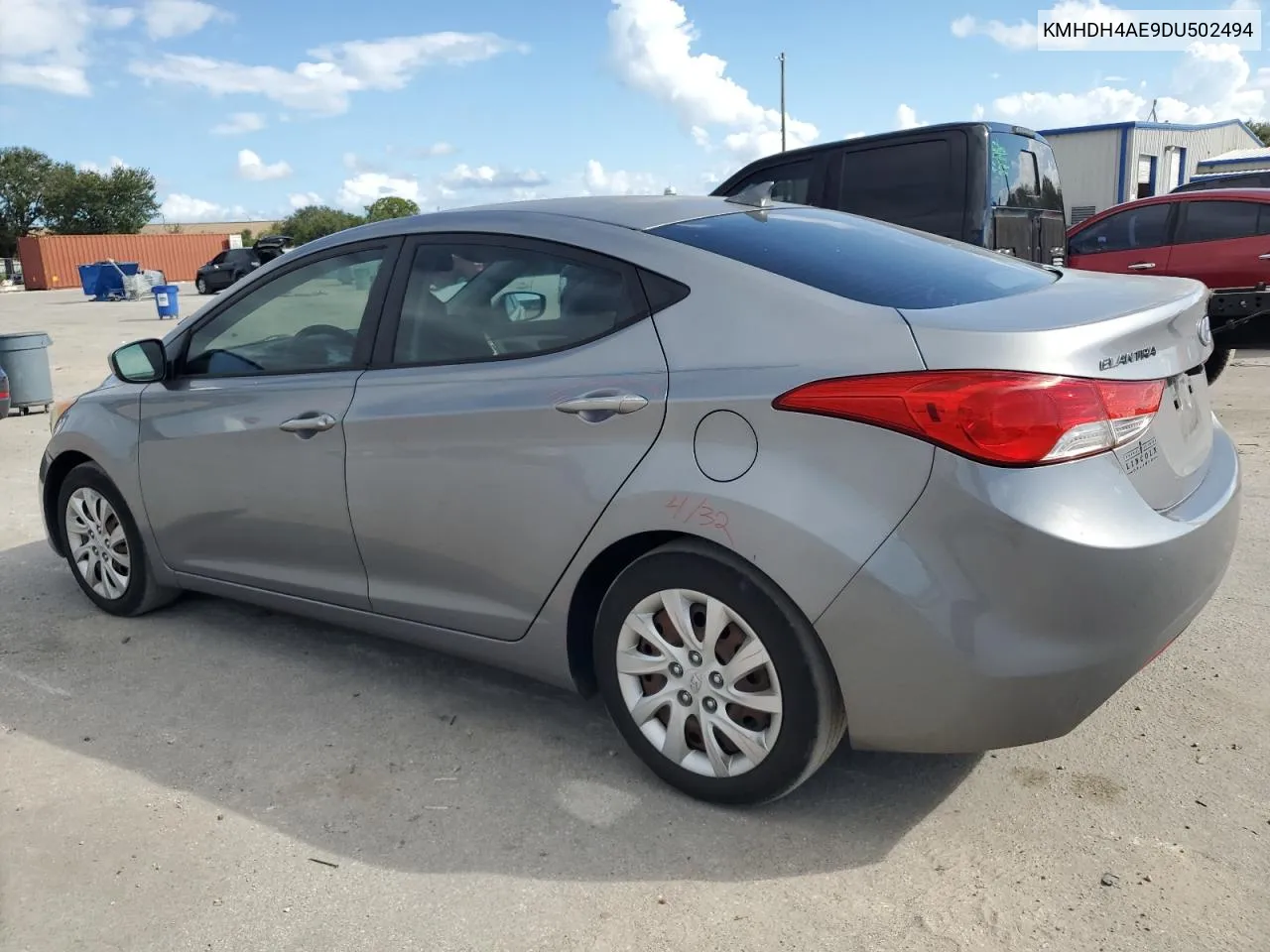 2013 Hyundai Elantra Gls VIN: KMHDH4AE9DU502494 Lot: 74538004