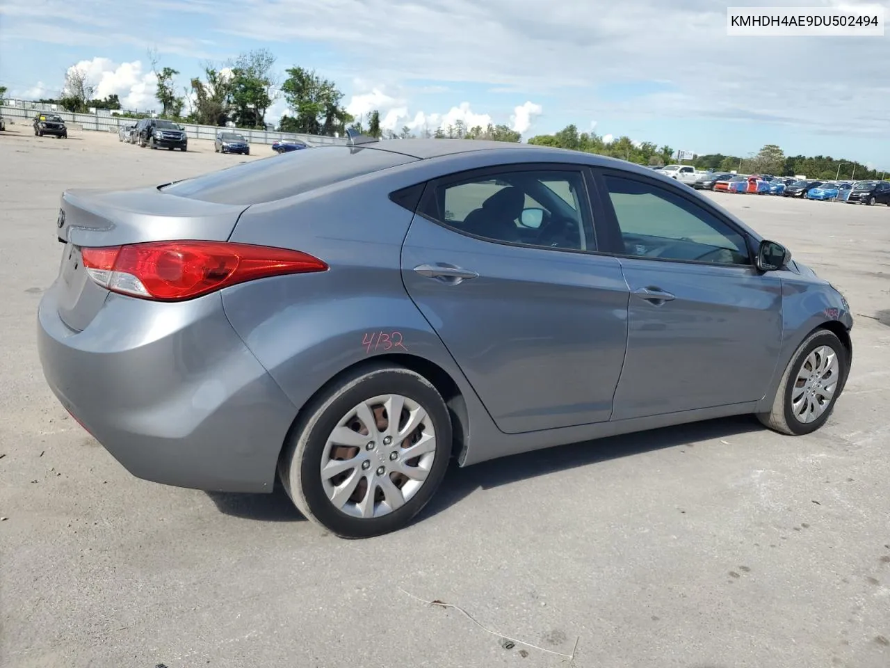 2013 Hyundai Elantra Gls VIN: KMHDH4AE9DU502494 Lot: 74538004