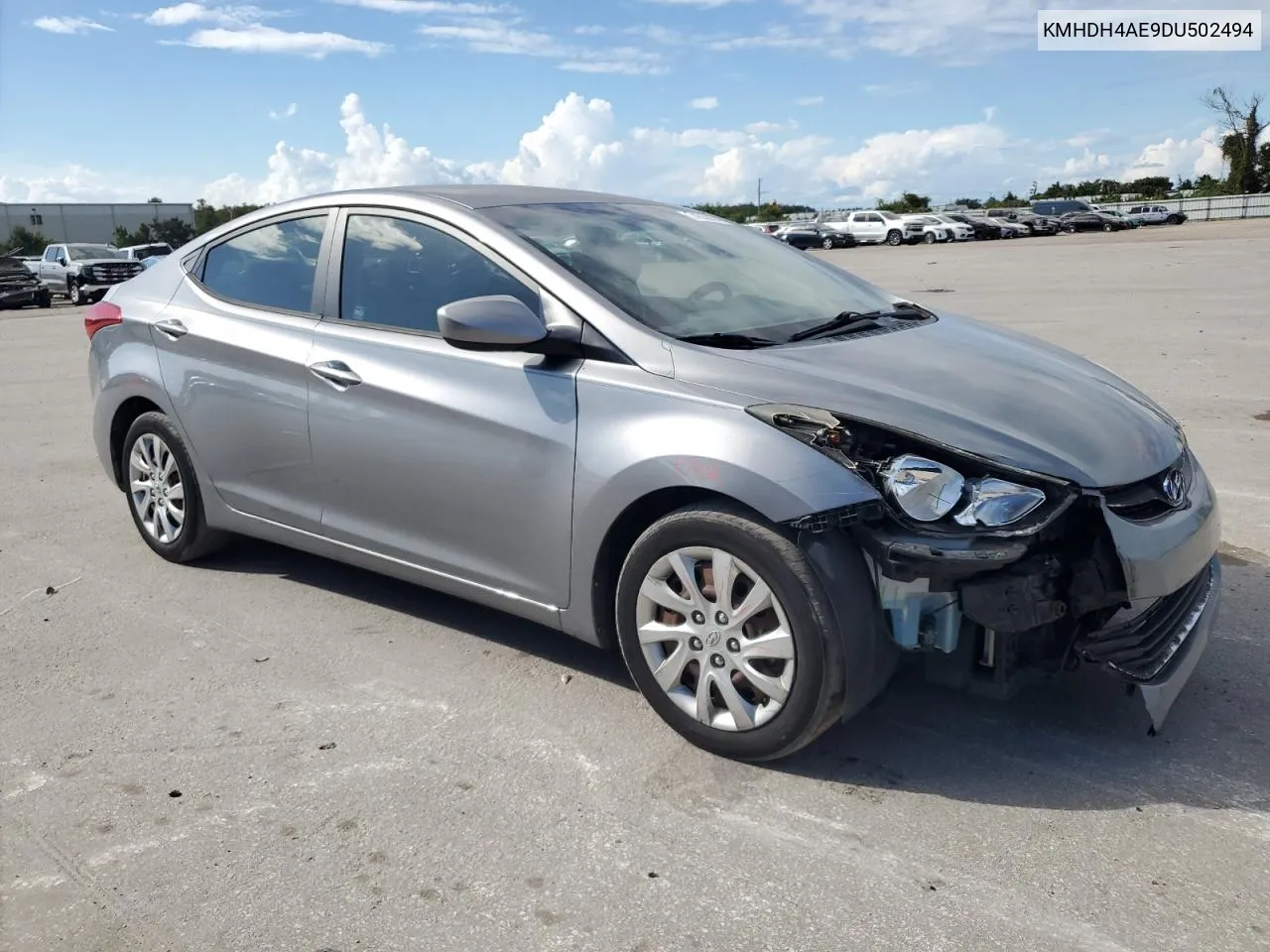 2013 Hyundai Elantra Gls VIN: KMHDH4AE9DU502494 Lot: 74538004