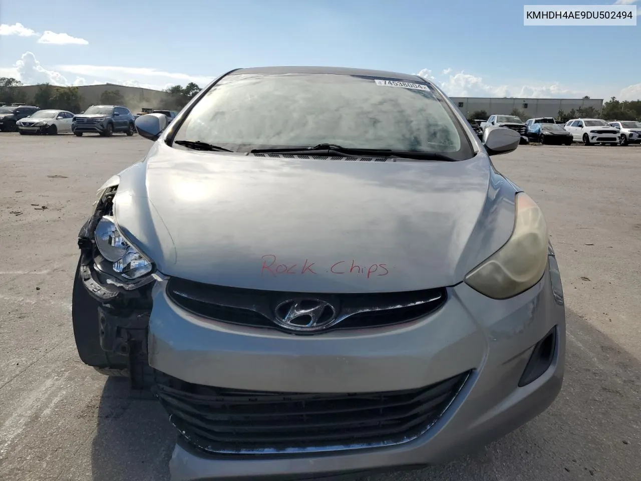 KMHDH4AE9DU502494 2013 Hyundai Elantra Gls