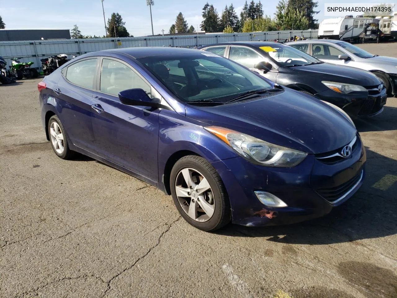 2013 Hyundai Elantra Gls VIN: 5NPDH4AE0DH174395 Lot: 74565984