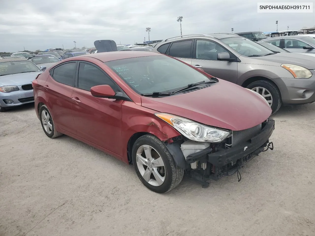 2013 Hyundai Elantra Gls VIN: 5NPDH4AE6DH391711 Lot: 74721294