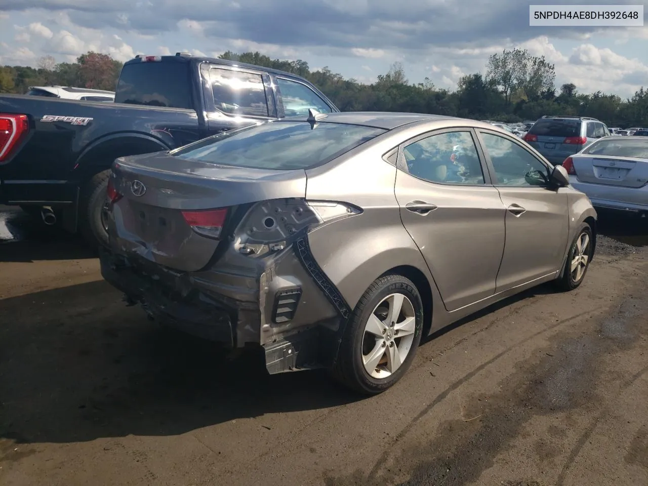 2013 Hyundai Elantra Gls VIN: 5NPDH4AE8DH392648 Lot: 74789864