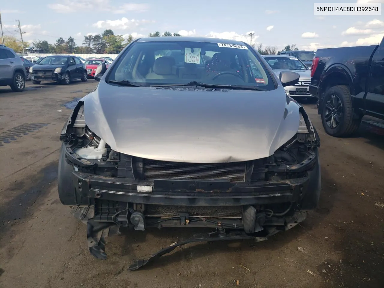 5NPDH4AE8DH392648 2013 Hyundai Elantra Gls