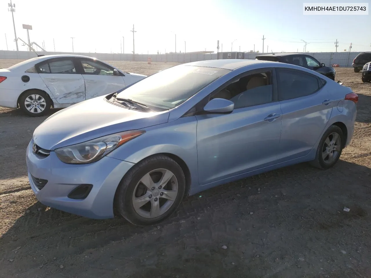 2013 Hyundai Elantra Gls VIN: KMHDH4AE1DU725743 Lot: 74890824