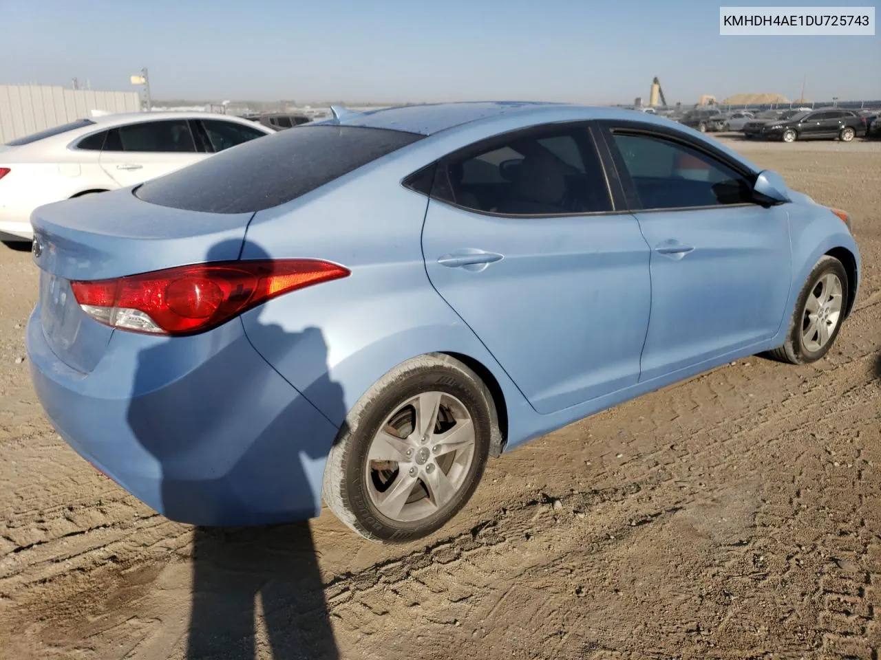 2013 Hyundai Elantra Gls VIN: KMHDH4AE1DU725743 Lot: 74890824