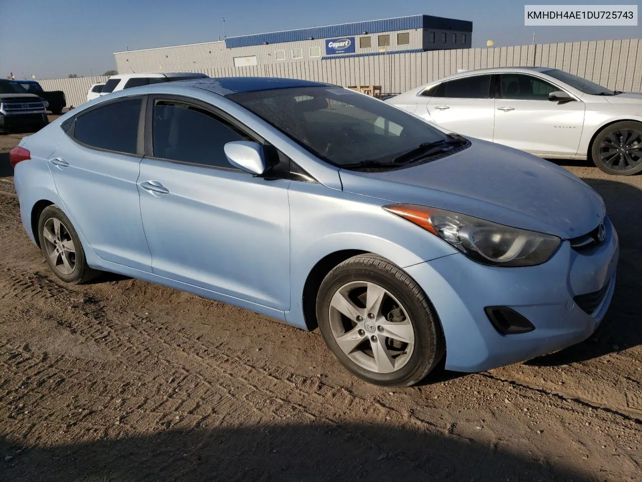 2013 Hyundai Elantra Gls VIN: KMHDH4AE1DU725743 Lot: 74890824