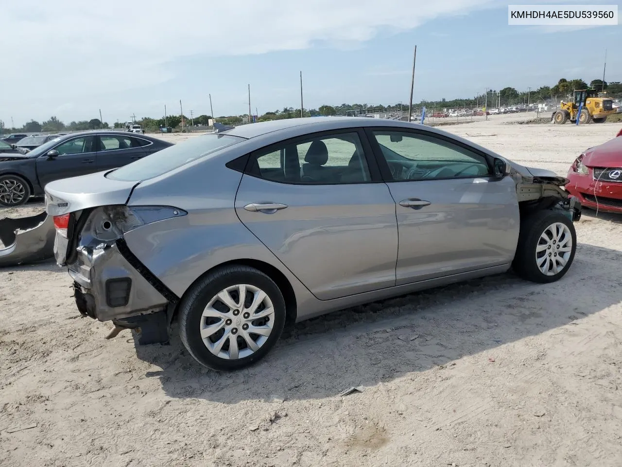 2013 Hyundai Elantra Gls VIN: KMHDH4AE5DU539560 Lot: 75006874