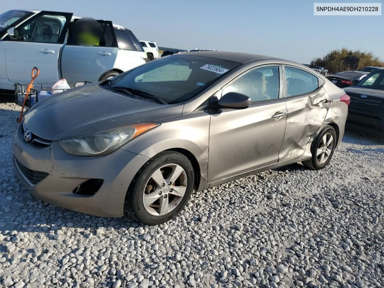 2013 Hyundai Elantra Gls VIN: 5NPDH4AE9DH210228 Lot: 75023954