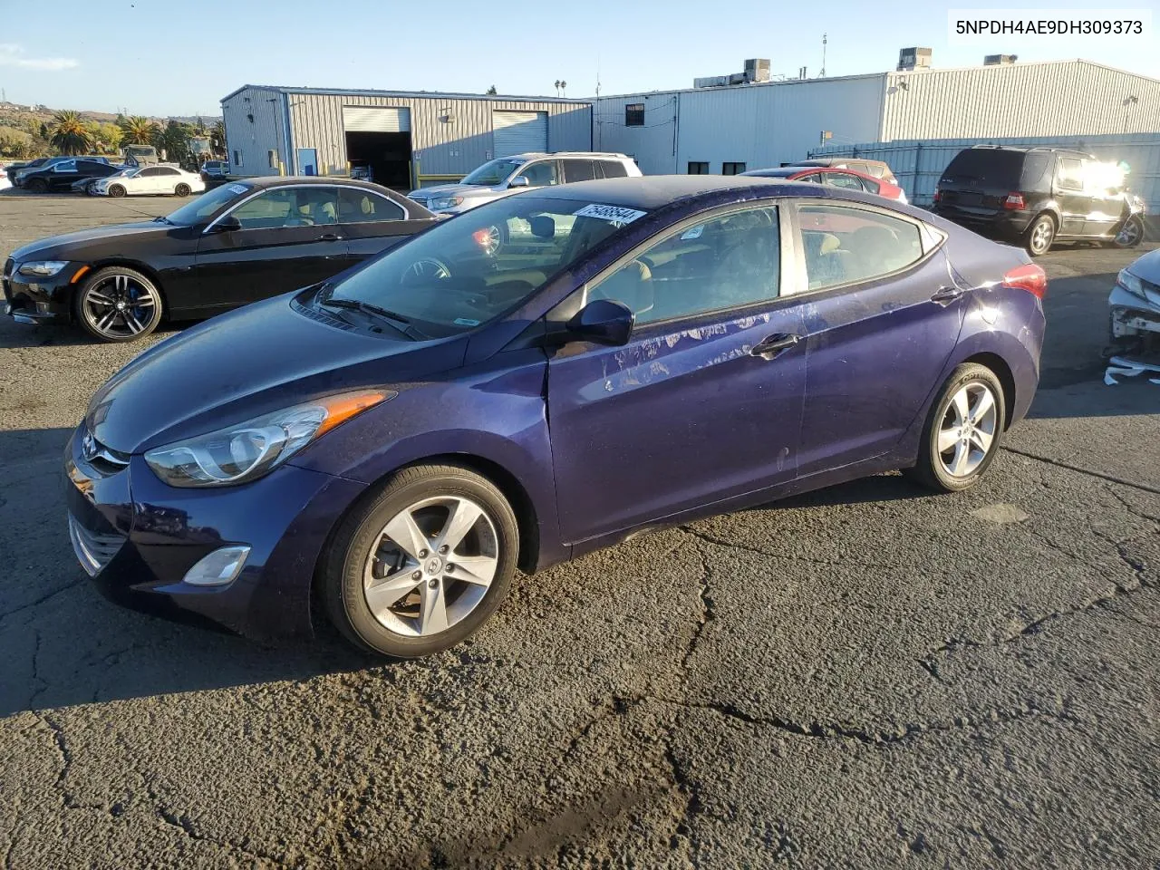 2013 Hyundai Elantra Gls VIN: 5NPDH4AE9DH309373 Lot: 75488544