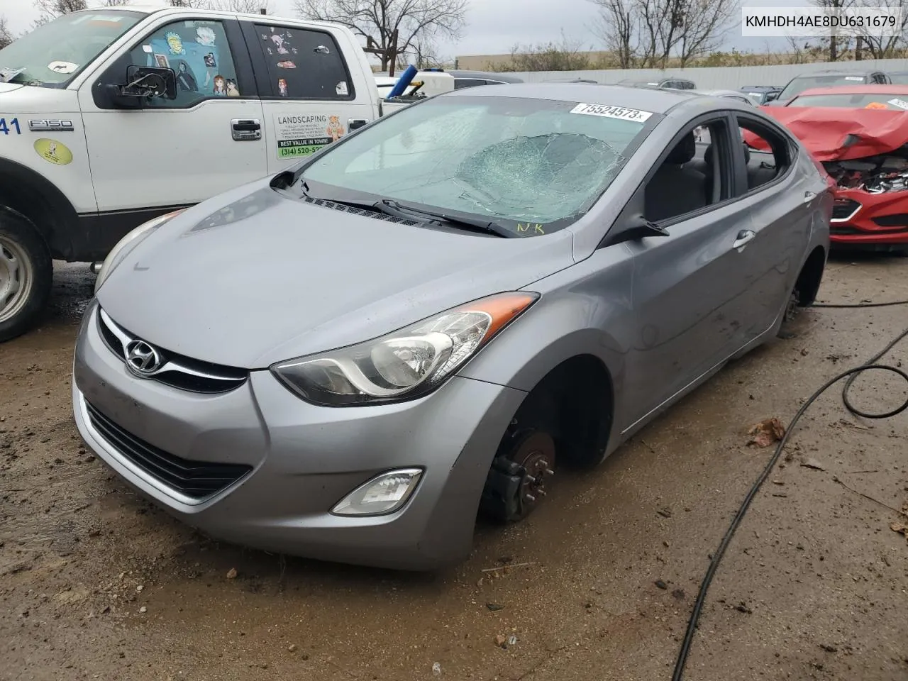 KMHDH4AE8DU631679 2013 Hyundai Elantra Gls