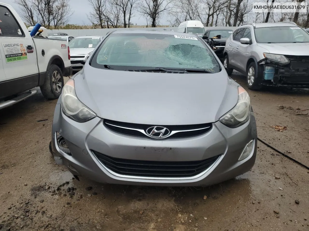 2013 Hyundai Elantra Gls VIN: KMHDH4AE8DU631679 Lot: 75524573