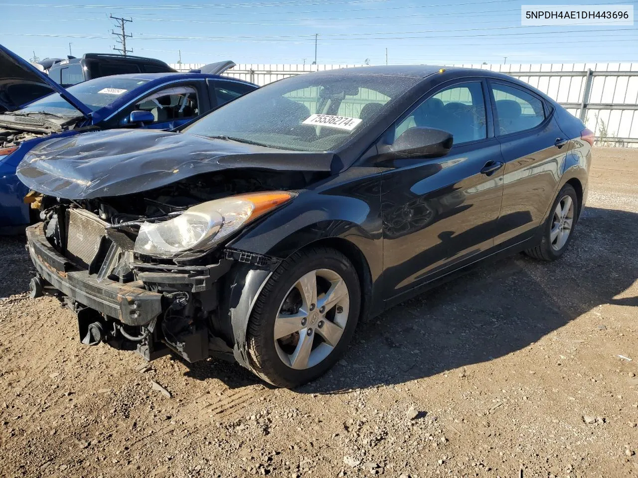 2013 Hyundai Elantra Gls VIN: 5NPDH4AE1DH443696 Lot: 75536274