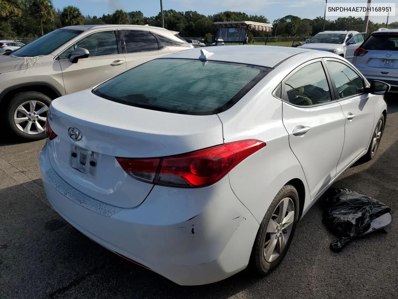 2013 Hyundai Elantra Gls VIN: 5NPDH4AE7DH168951 Lot: 75808404