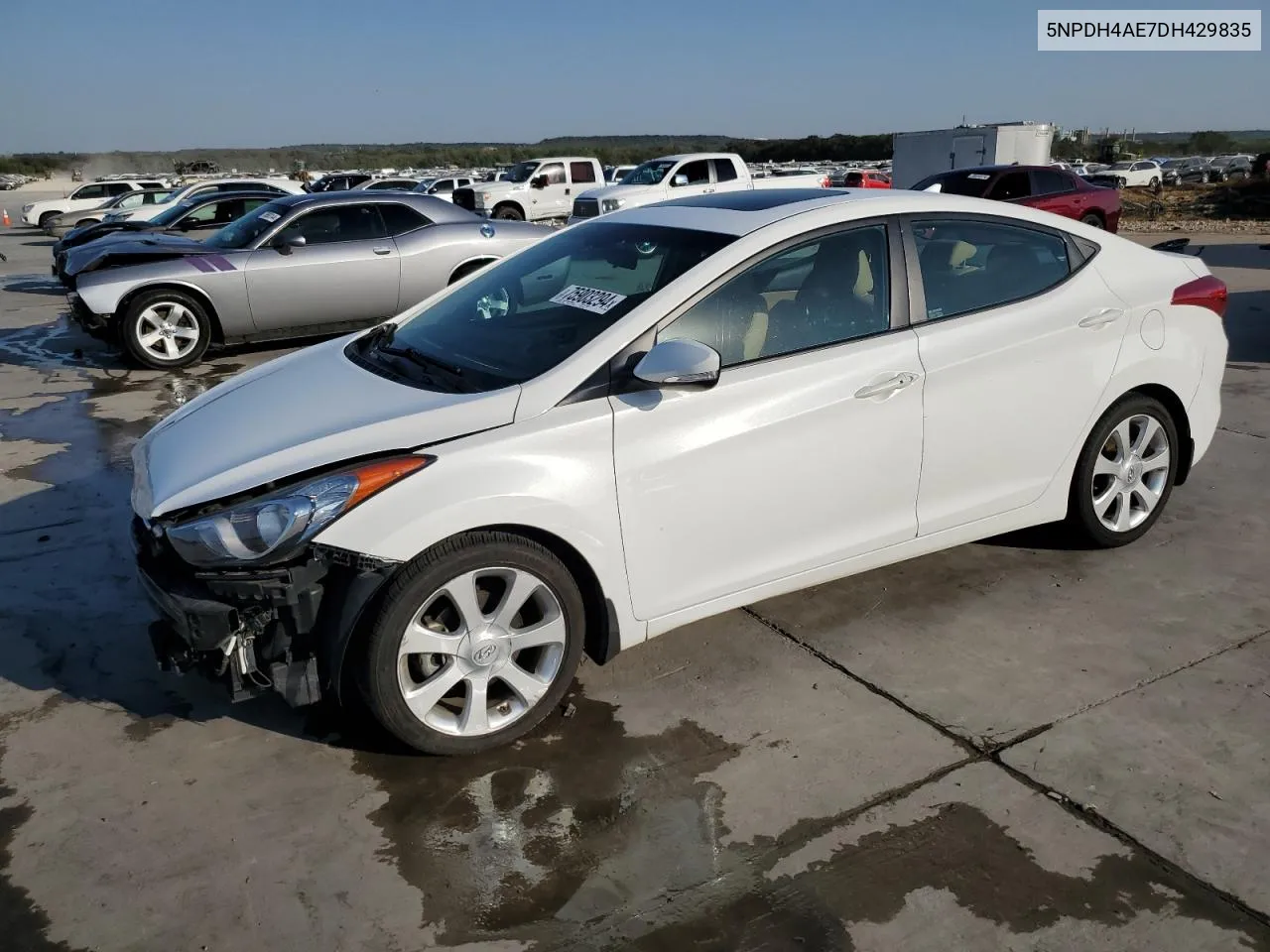 2013 Hyundai Elantra Gls VIN: 5NPDH4AE7DH429835 Lot: 75903294