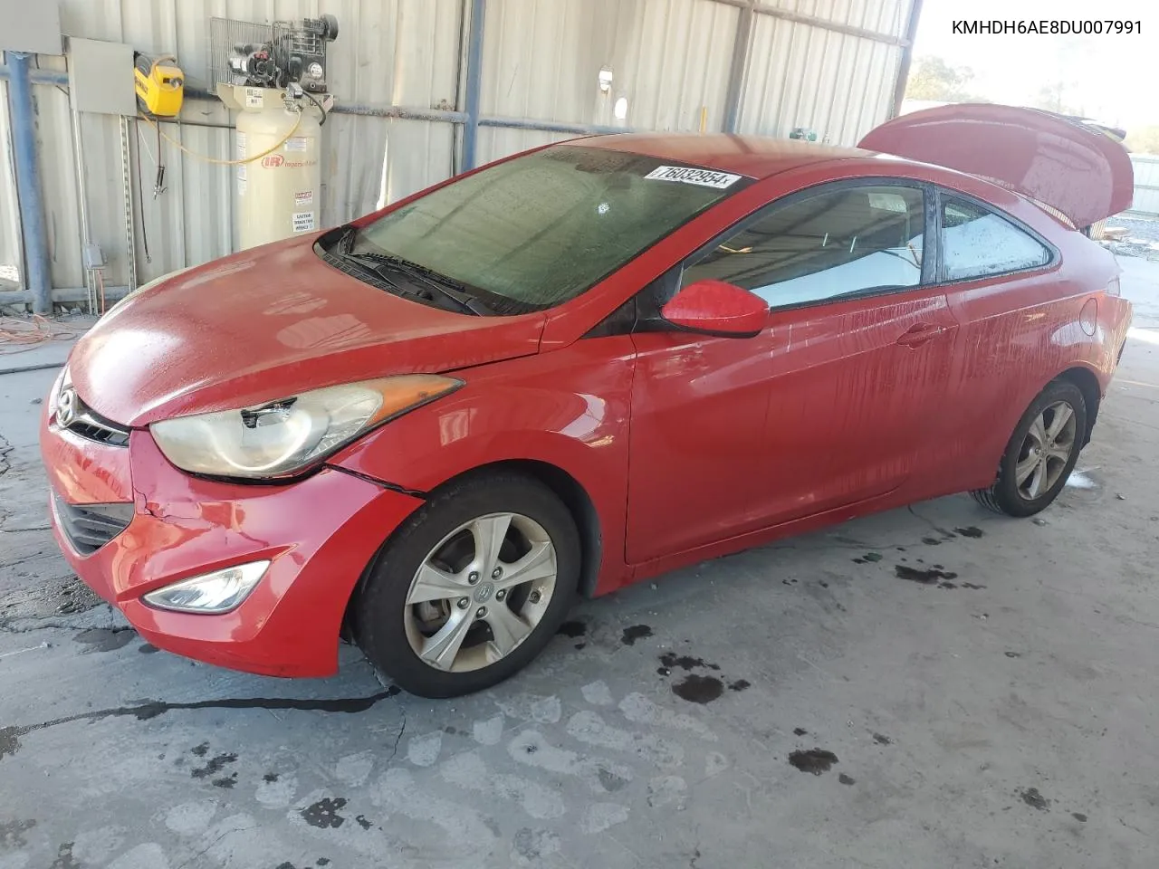 2013 Hyundai Elantra Coupe Gs VIN: KMHDH6AE8DU007991 Lot: 76032954