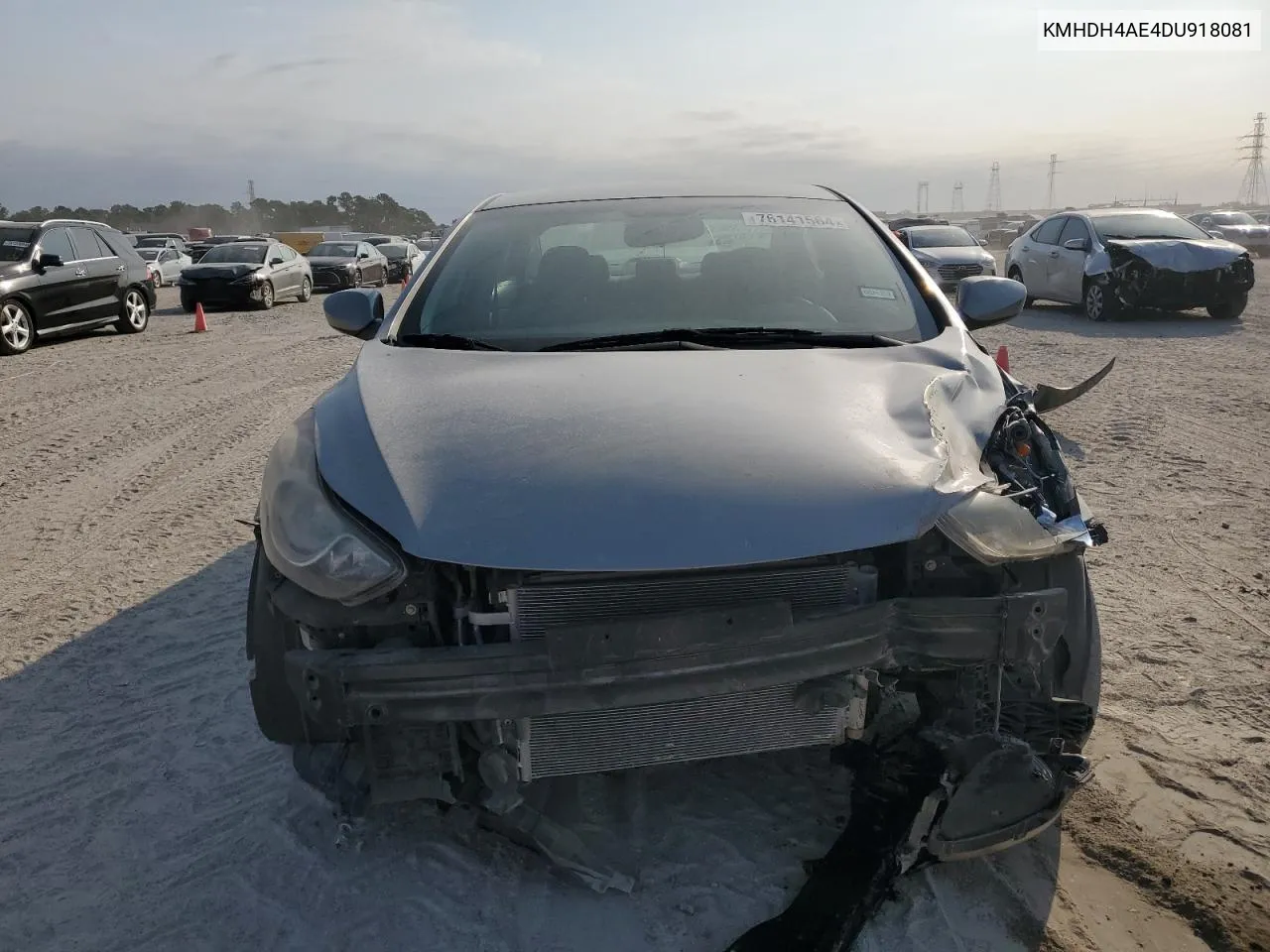 KMHDH4AE4DU918081 2013 Hyundai Elantra Gls