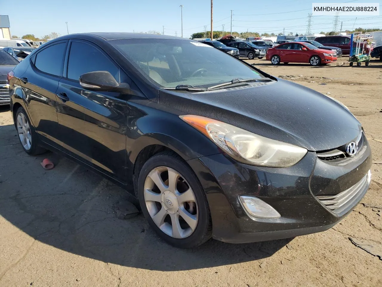 2013 Hyundai Elantra Gls VIN: KMHDH4AE2DU888224 Lot: 76275074