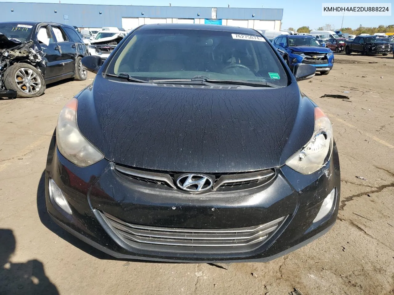 2013 Hyundai Elantra Gls VIN: KMHDH4AE2DU888224 Lot: 76275074