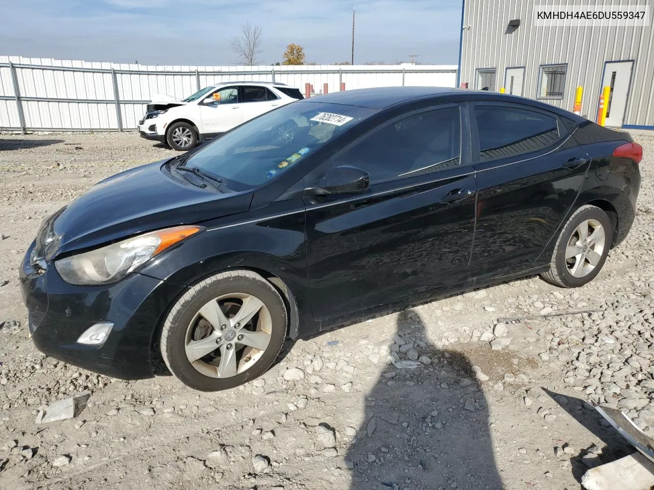 KMHDH4AE6DU559347 2013 Hyundai Elantra Gls