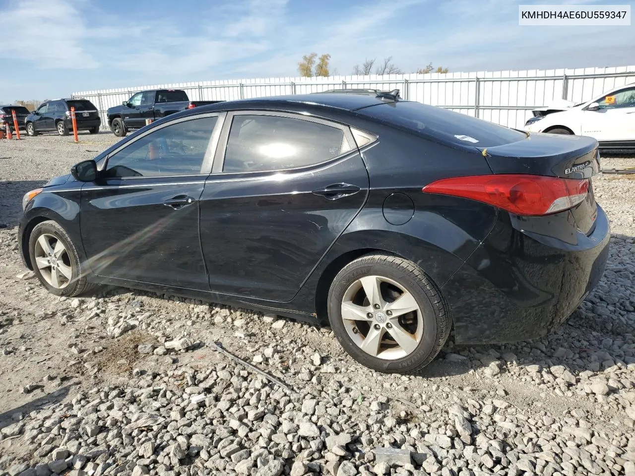 2013 Hyundai Elantra Gls VIN: KMHDH4AE6DU559347 Lot: 76282714