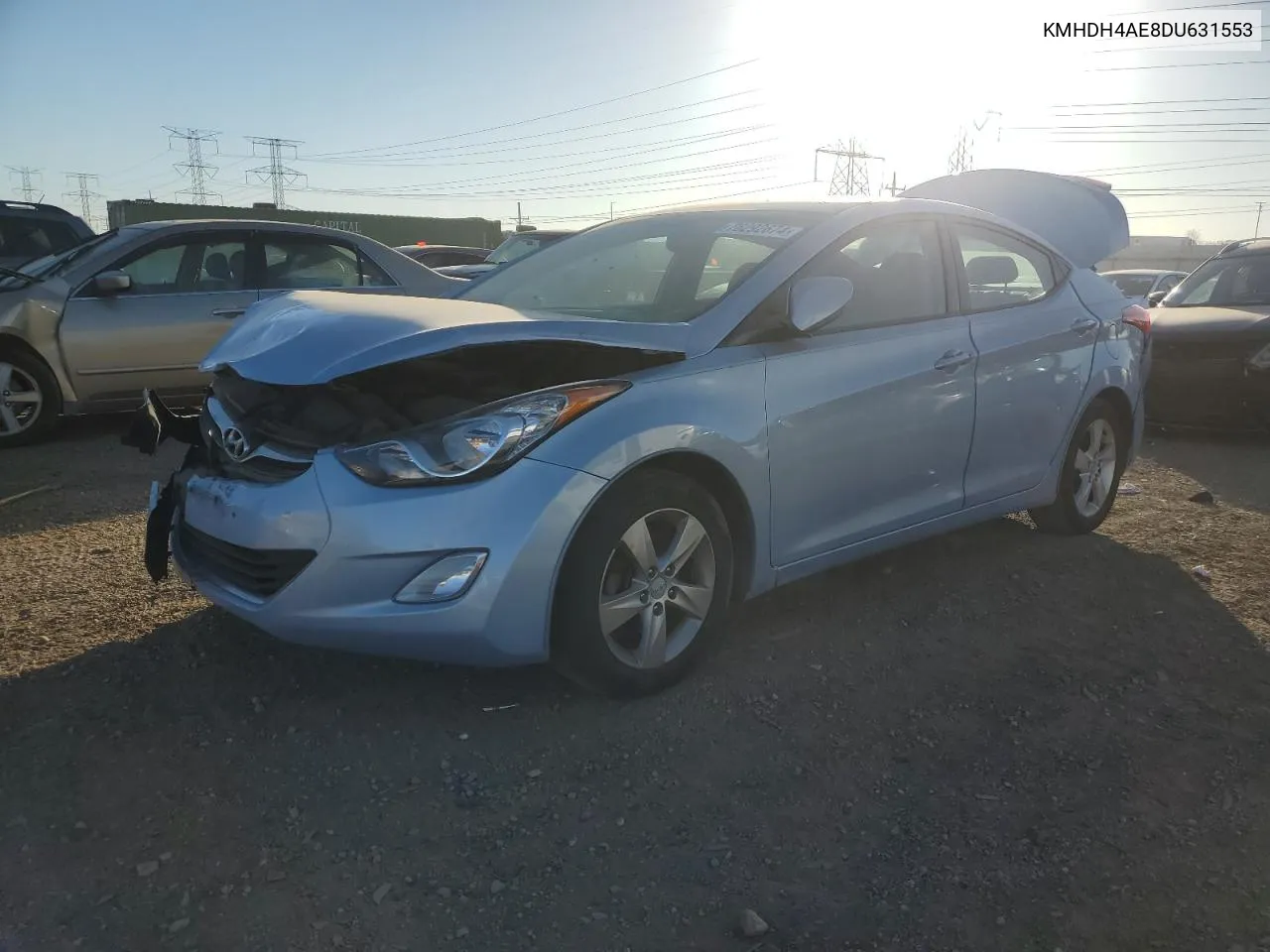 2013 Hyundai Elantra Gls VIN: KMHDH4AE8DU631553 Lot: 76292674