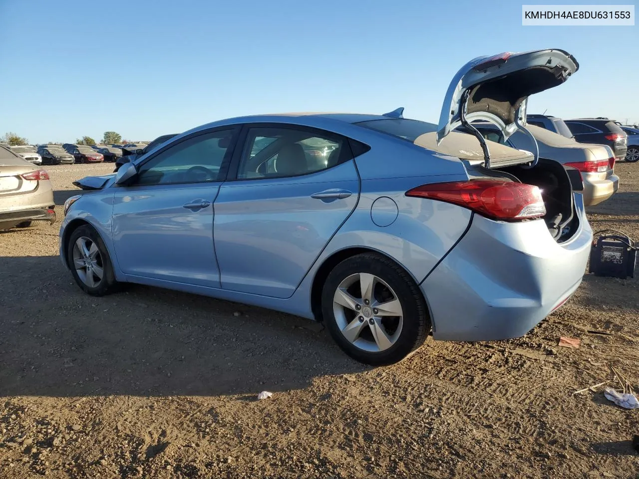 2013 Hyundai Elantra Gls VIN: KMHDH4AE8DU631553 Lot: 76292674