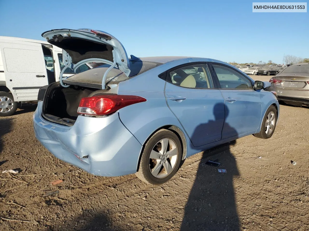 2013 Hyundai Elantra Gls VIN: KMHDH4AE8DU631553 Lot: 76292674