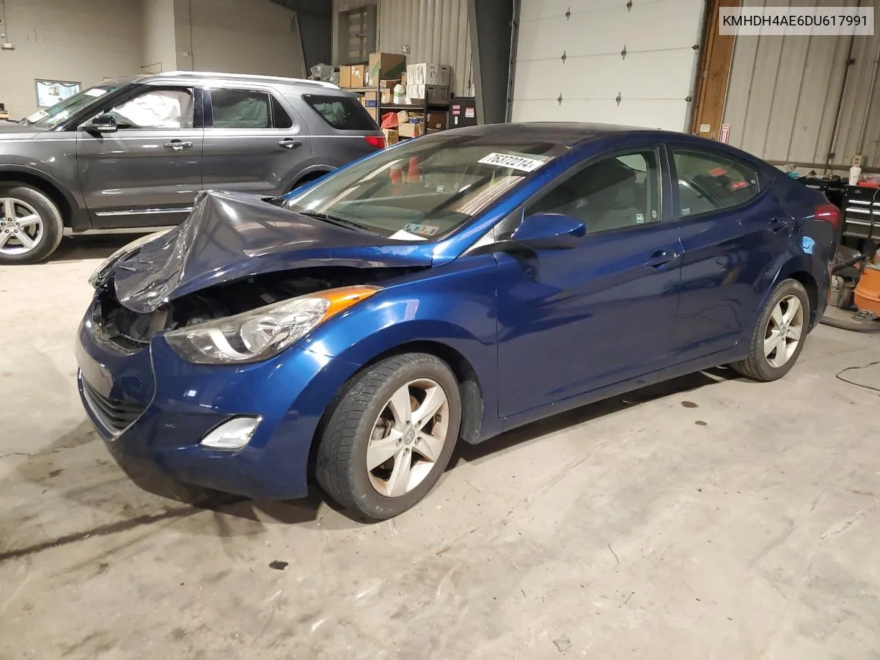 2013 Hyundai Elantra Gls VIN: KMHDH4AE6DU617991 Lot: 76372214