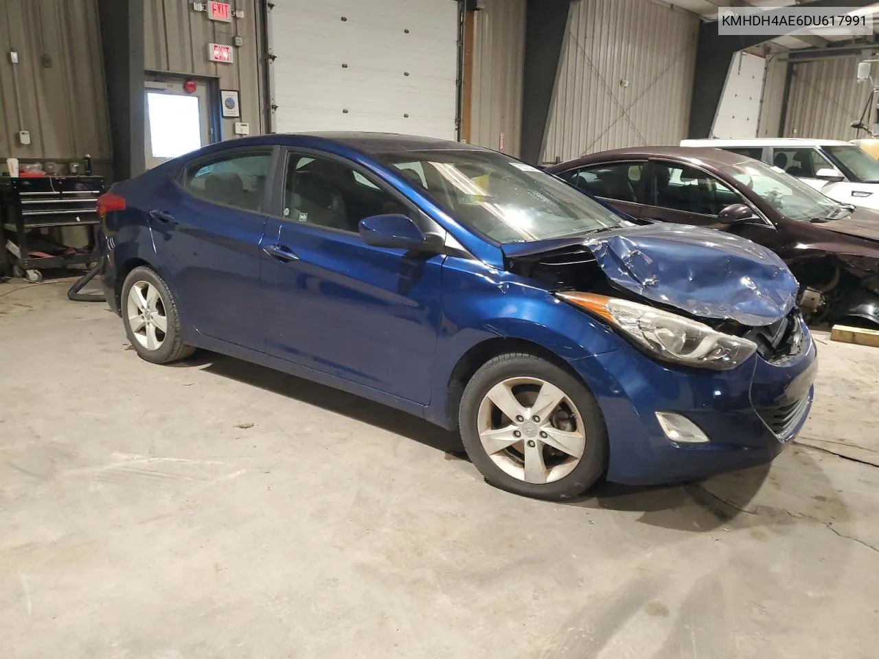 2013 Hyundai Elantra Gls VIN: KMHDH4AE6DU617991 Lot: 76372214