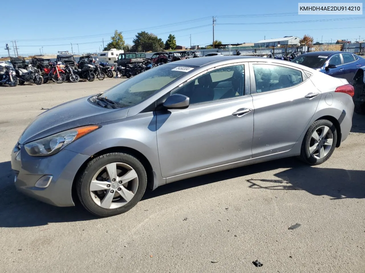 2013 Hyundai Elantra Gls VIN: KMHDH4AE2DU914210 Lot: 76490304