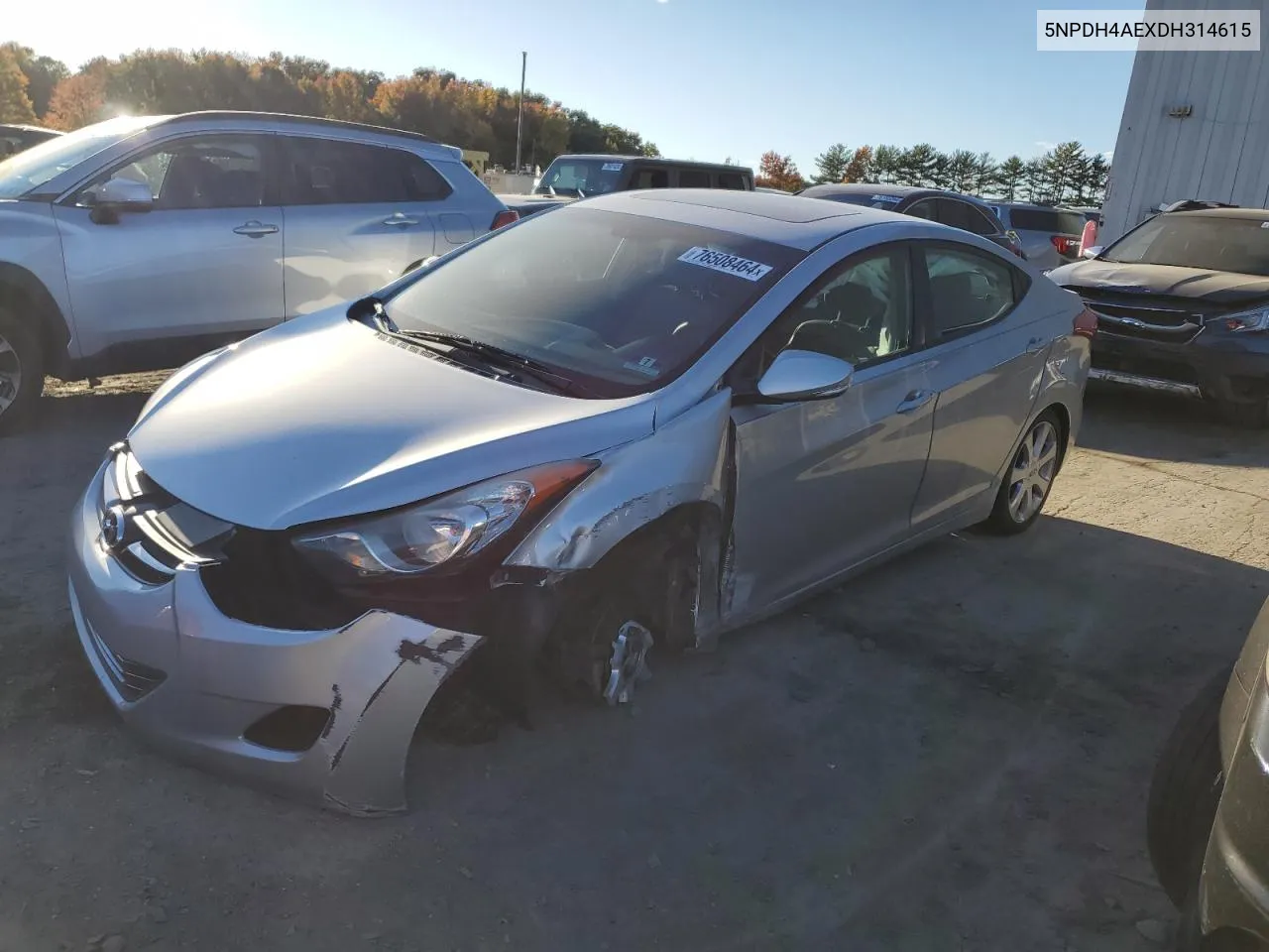 5NPDH4AEXDH314615 2013 Hyundai Elantra Gls