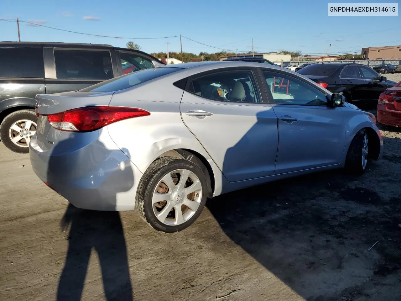 2013 Hyundai Elantra Gls VIN: 5NPDH4AEXDH314615 Lot: 76508464