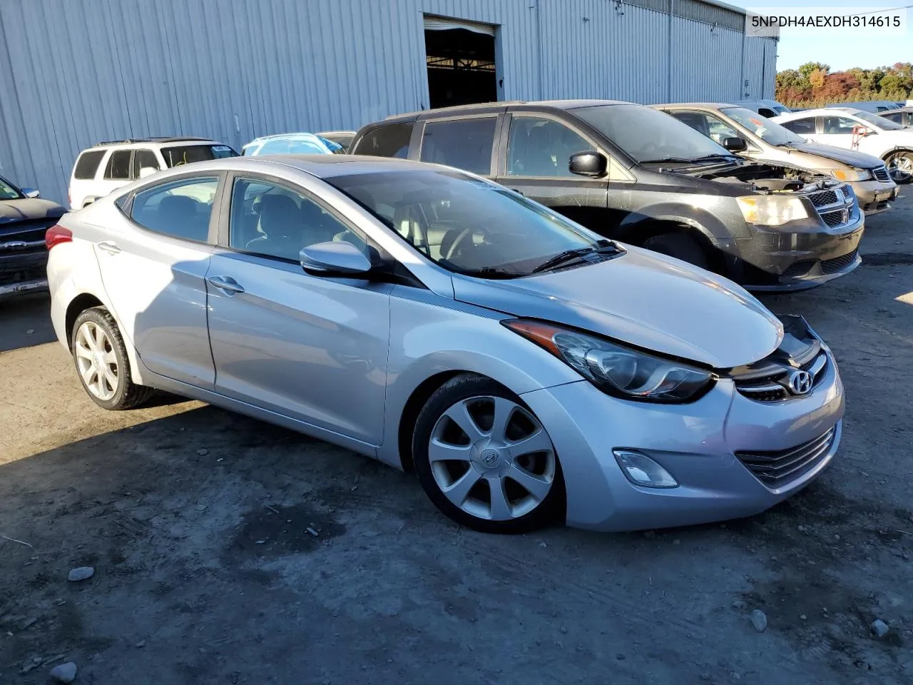 2013 Hyundai Elantra Gls VIN: 5NPDH4AEXDH314615 Lot: 76508464