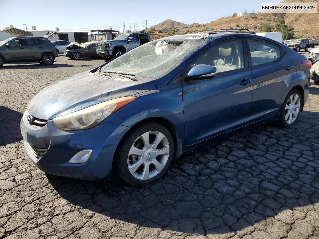 KMHDH4AE3DU963349 2013 Hyundai Elantra Gls