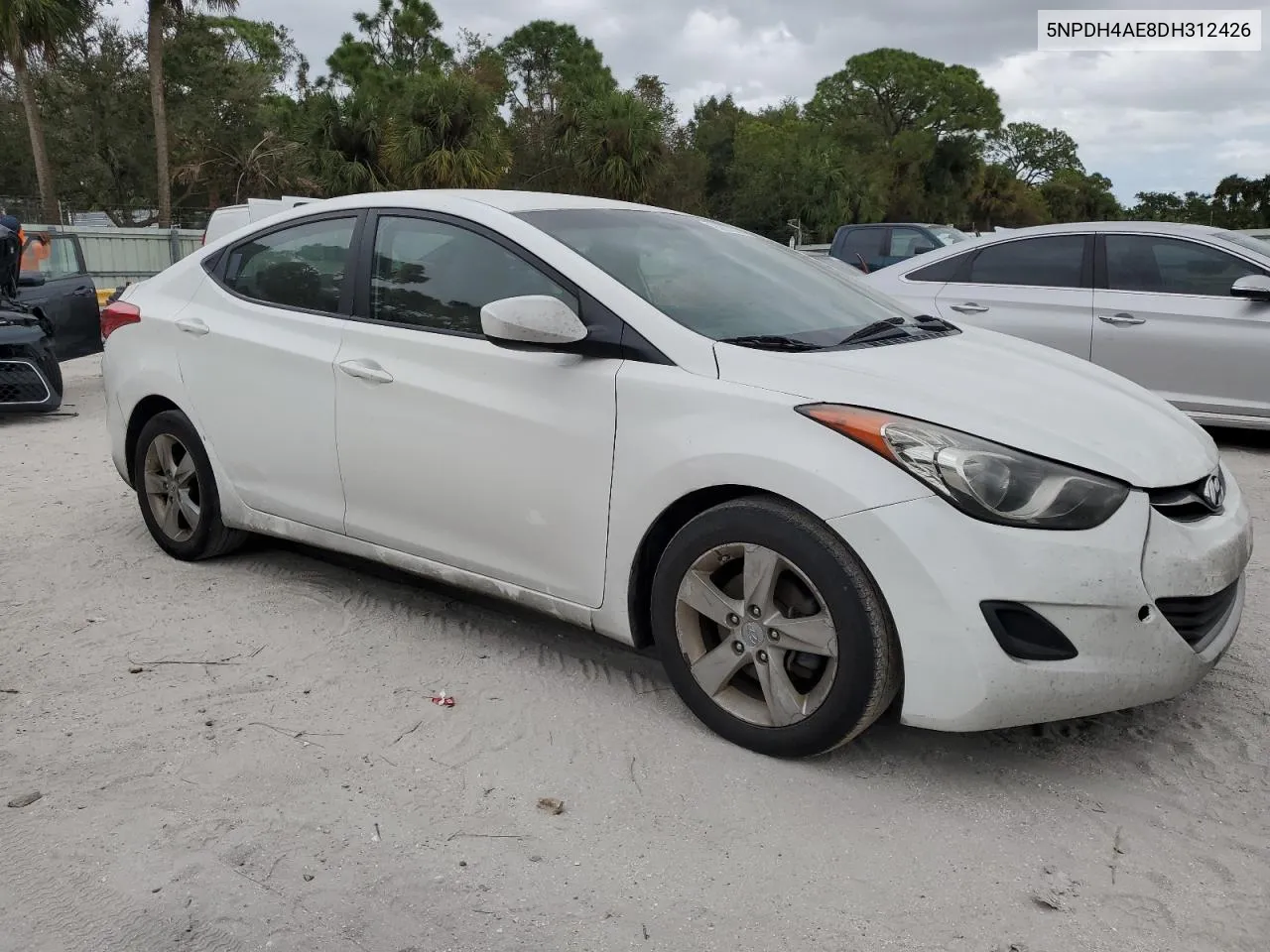 2013 Hyundai Elantra Gls VIN: 5NPDH4AE8DH312426 Lot: 76637834