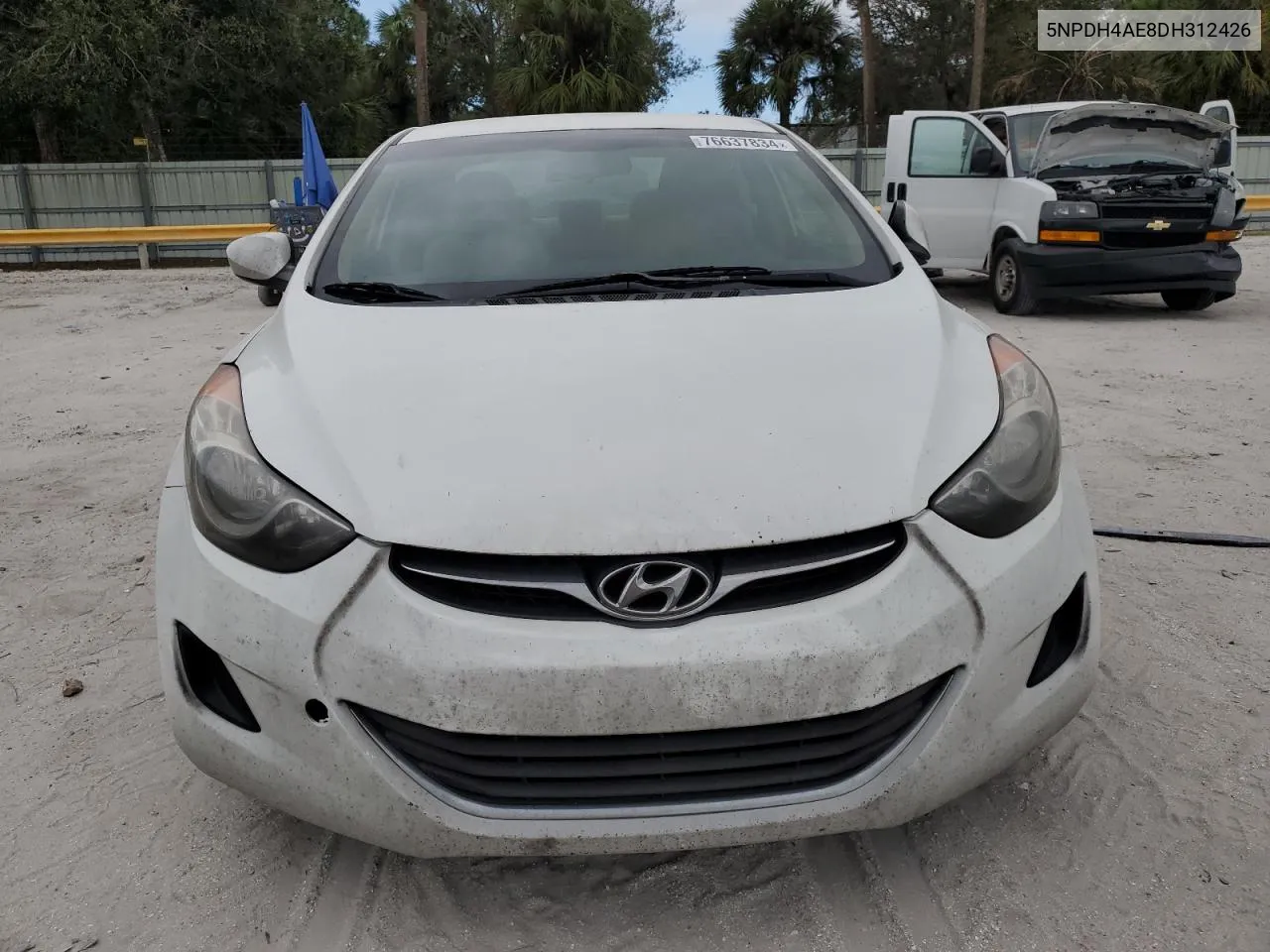 2013 Hyundai Elantra Gls VIN: 5NPDH4AE8DH312426 Lot: 76637834