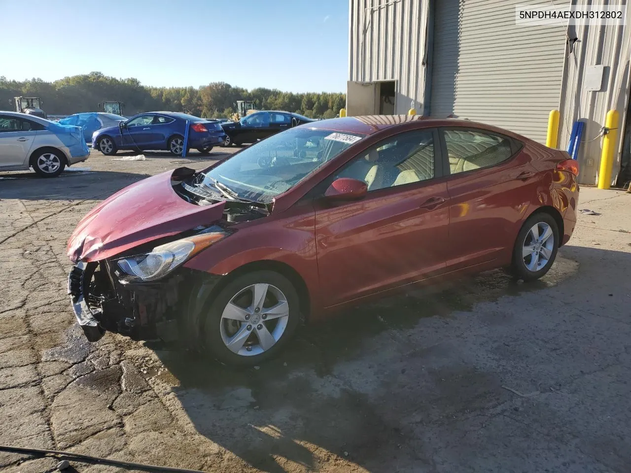 5NPDH4AEXDH312802 2013 Hyundai Elantra Gls