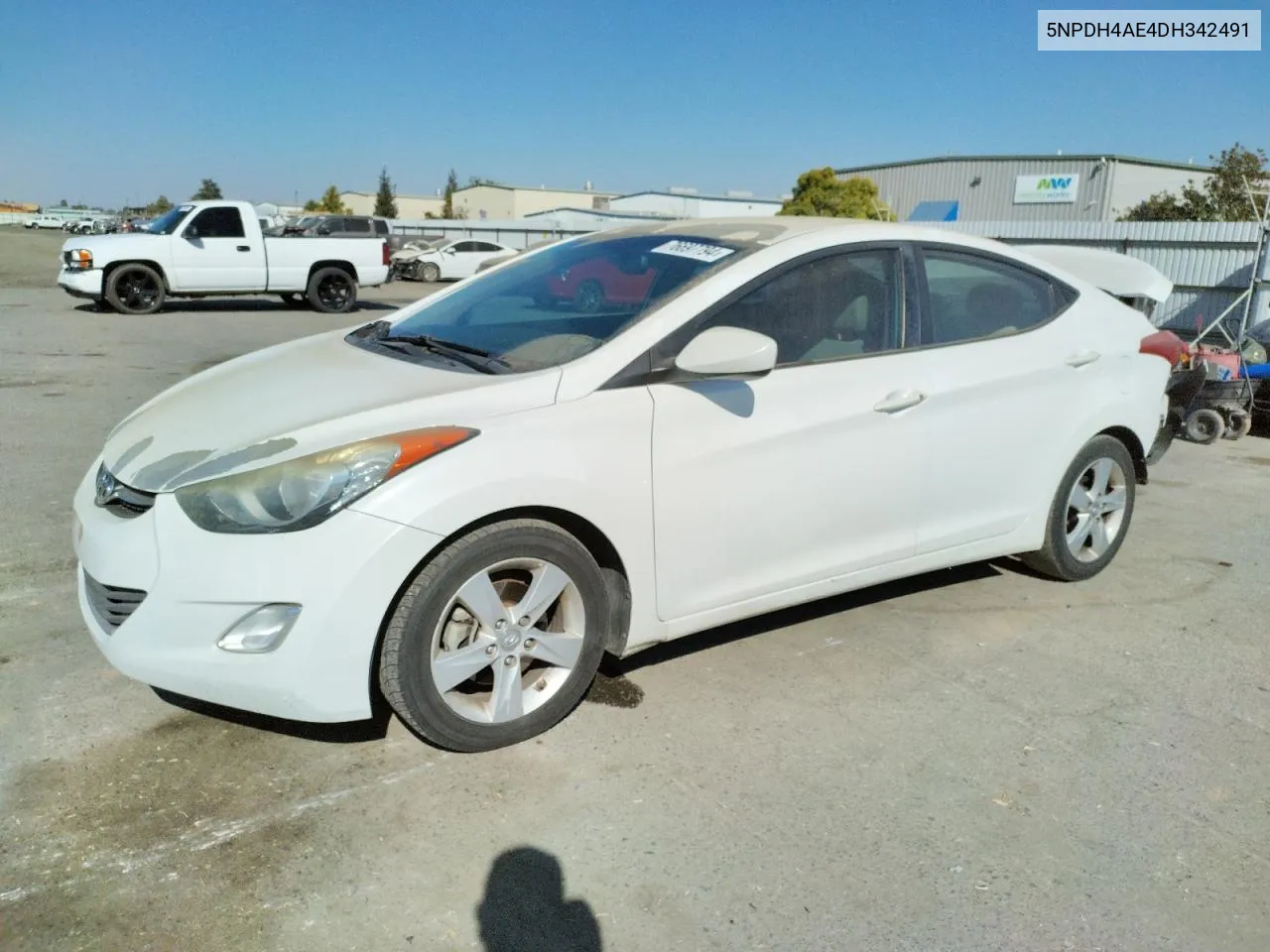 2013 Hyundai Elantra Gls VIN: 5NPDH4AE4DH342491 Lot: 76697794