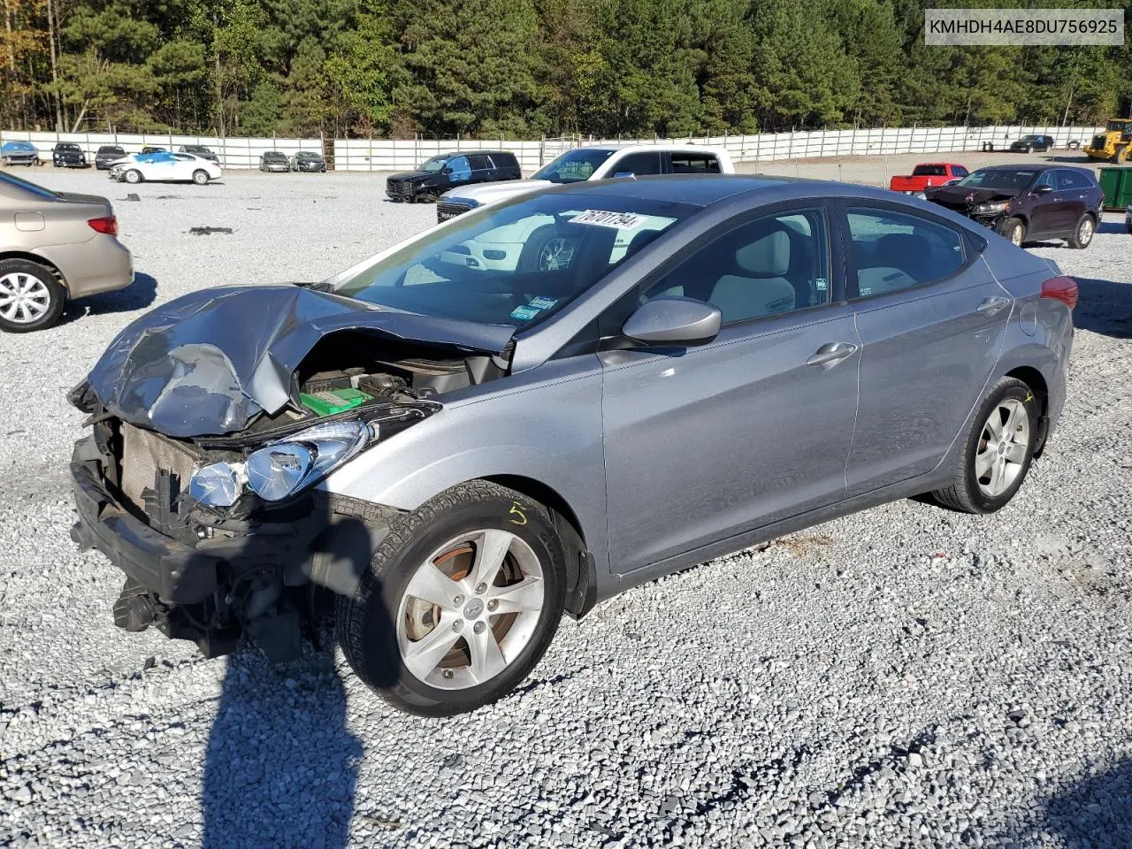 2013 Hyundai Elantra Gls VIN: KMHDH4AE8DU756925 Lot: 76701794