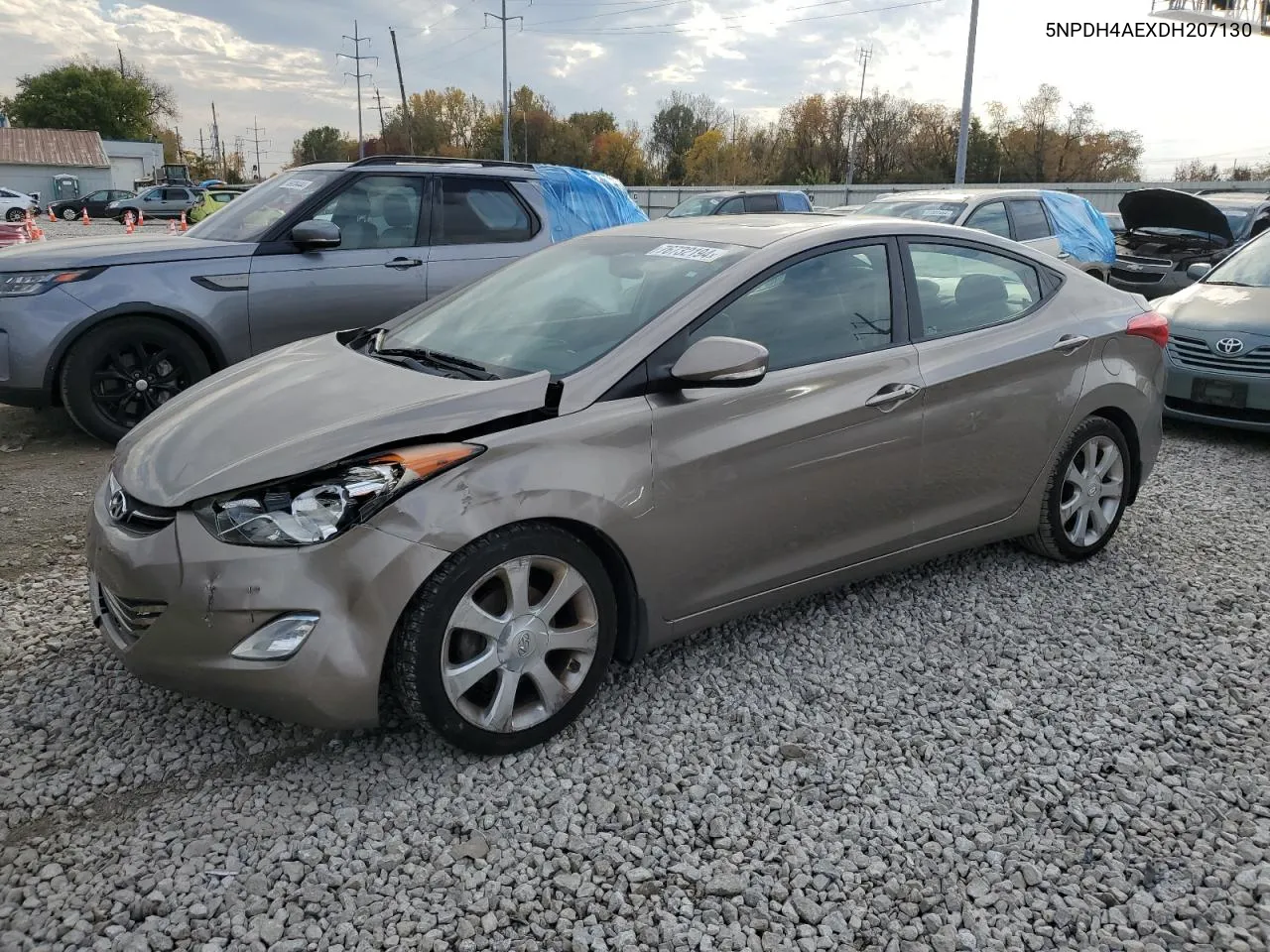 2013 Hyundai Elantra Gls VIN: 5NPDH4AEXDH207130 Lot: 76732194